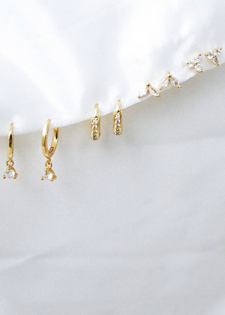 Summer 18k Gold Plated Stacker Earring Set