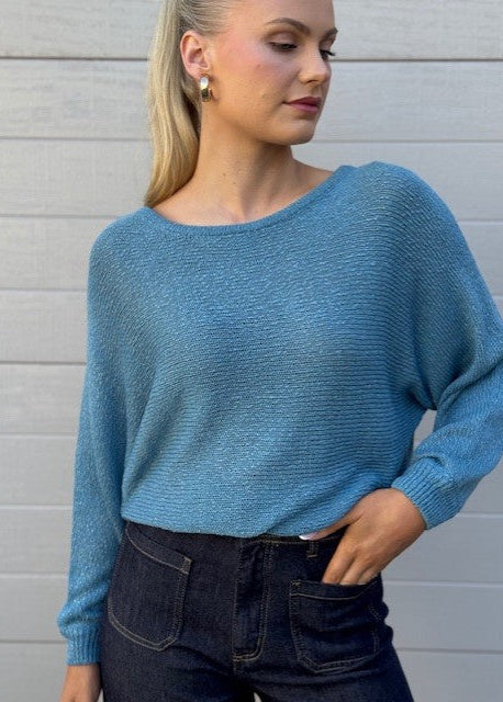 Tape Boat Knit Teal