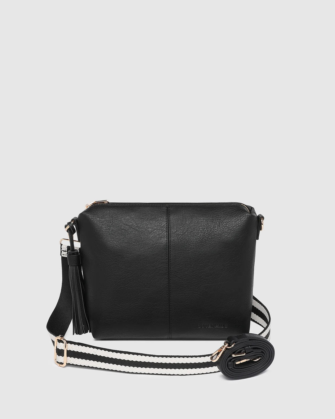 Daisy Stripe Crossbody Bag Black