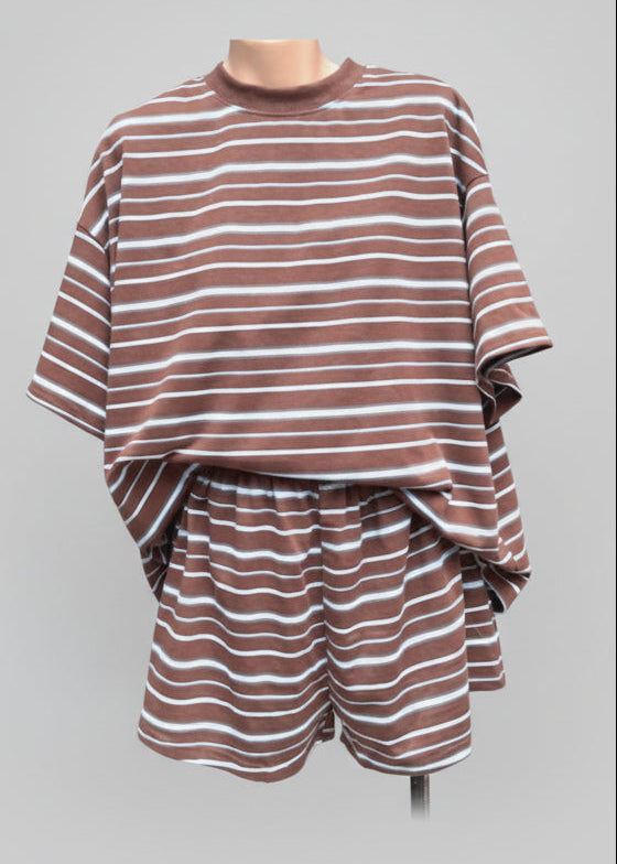 Stevie Striped Short Set