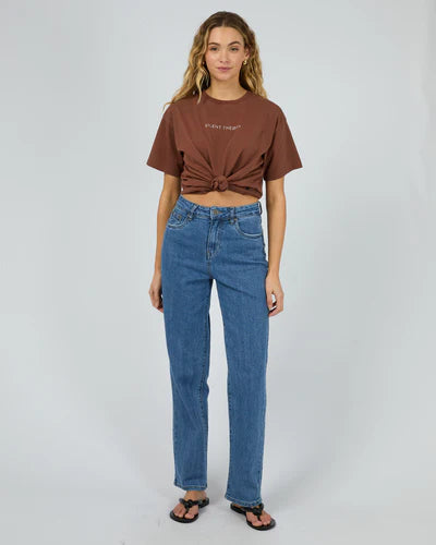 Silent Theory Logo Tee Brown