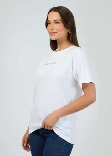 Silent Theory Logo Tee White