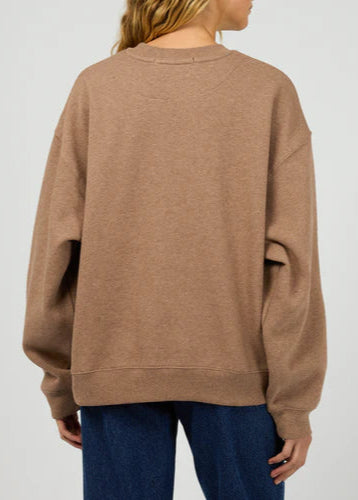 Silent Theory Logo Crew Brown