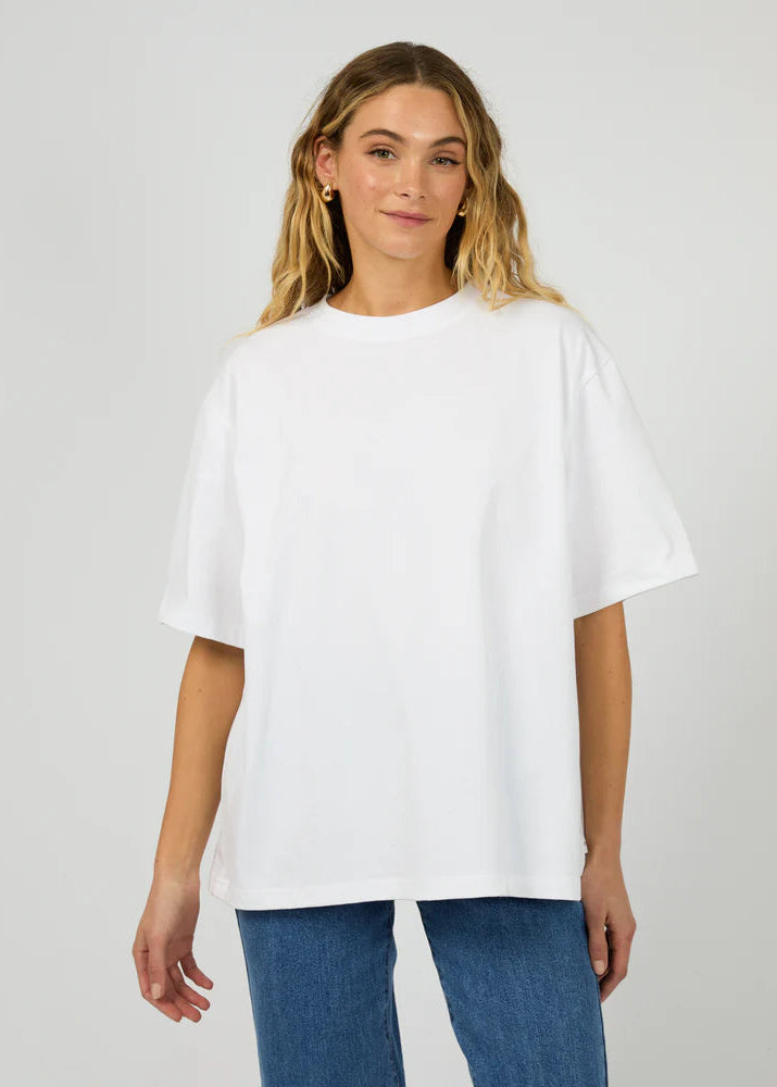 Carlo Oversized Boyfriend Tee White