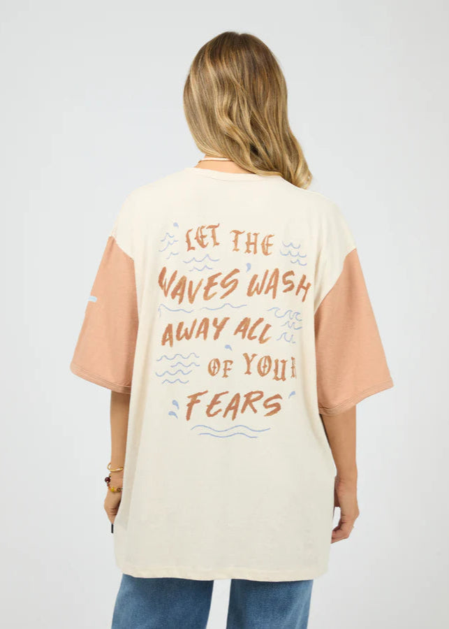 Sun Salt Sea Oversized Tee Vanilla