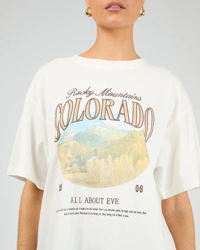 Rocky Mountains Relaxed Tee White