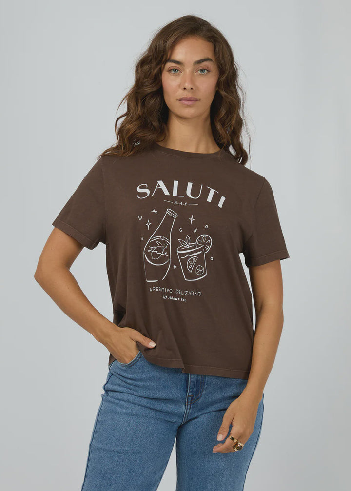 Saluti Tee Brown