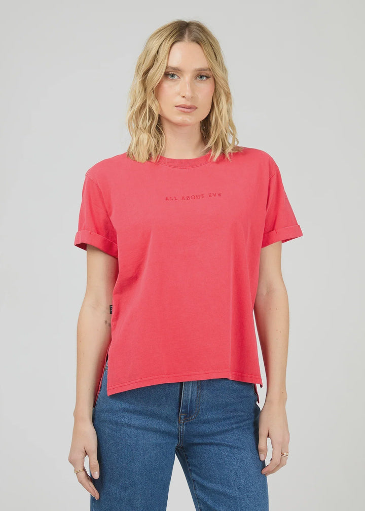 AAE Washed Logo Tee Red