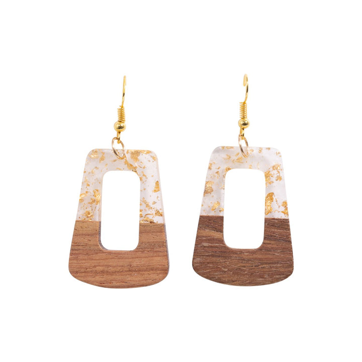 Kiki Gold Wood Loop Earrings