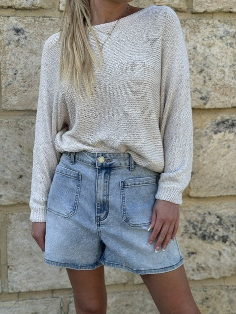 Tape Boat Knit Off White