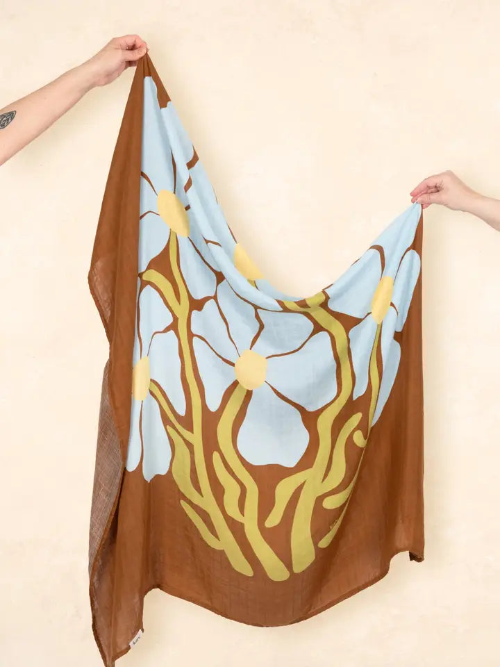 Organic Muslin Swaddle - Fleur (Limited Edition)