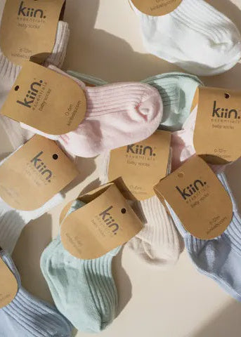 KiiN Cotton Ribbed Baby Socks