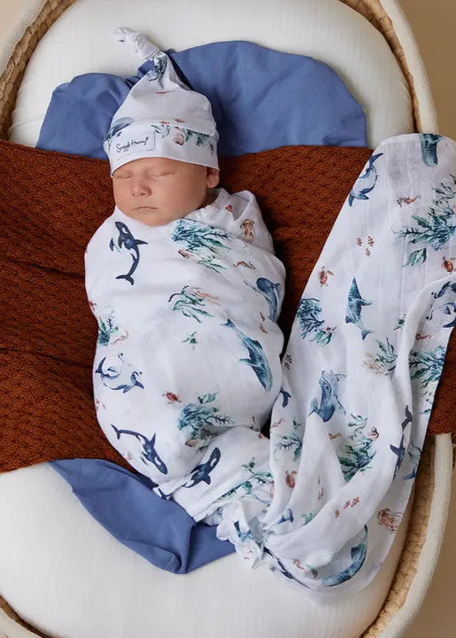 Ocean Organic Muslin Wrap