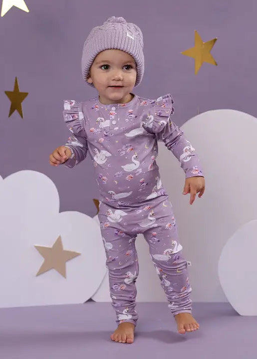 Swan Lake Organic Growsuit with Frill