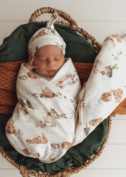 Bears Organic Muslin Wrap