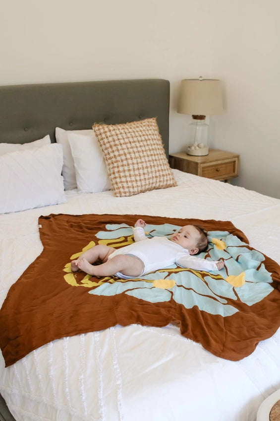 Organic Muslin Swaddle - Fleur (Limited Edition)