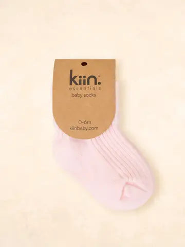 KiiN Cotton Ribbed Baby Socks