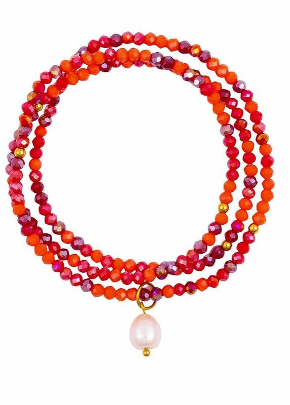 KiKi Blush Bloom Crystal Wrap Jewellery
