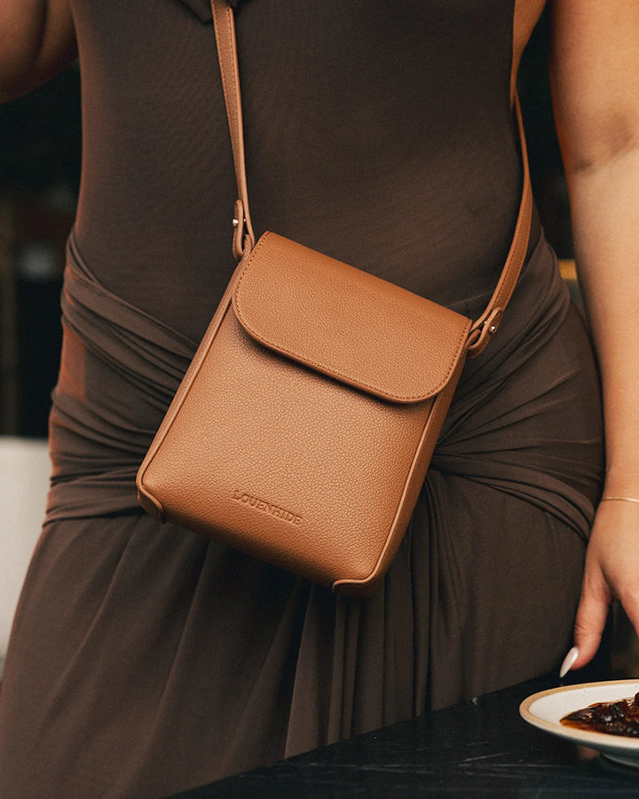 BESSIE Crossbody Phone Bag  Toffee