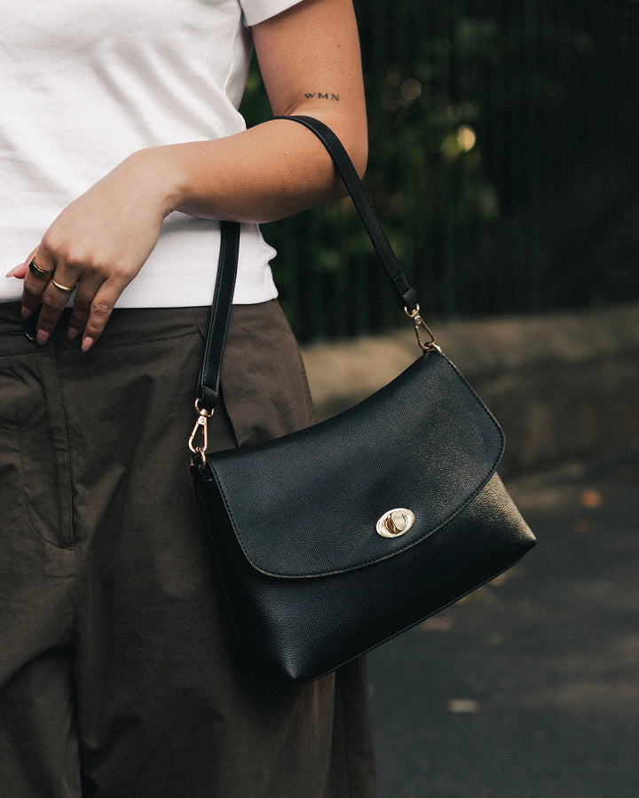 NISHA Shoulder Bag Black