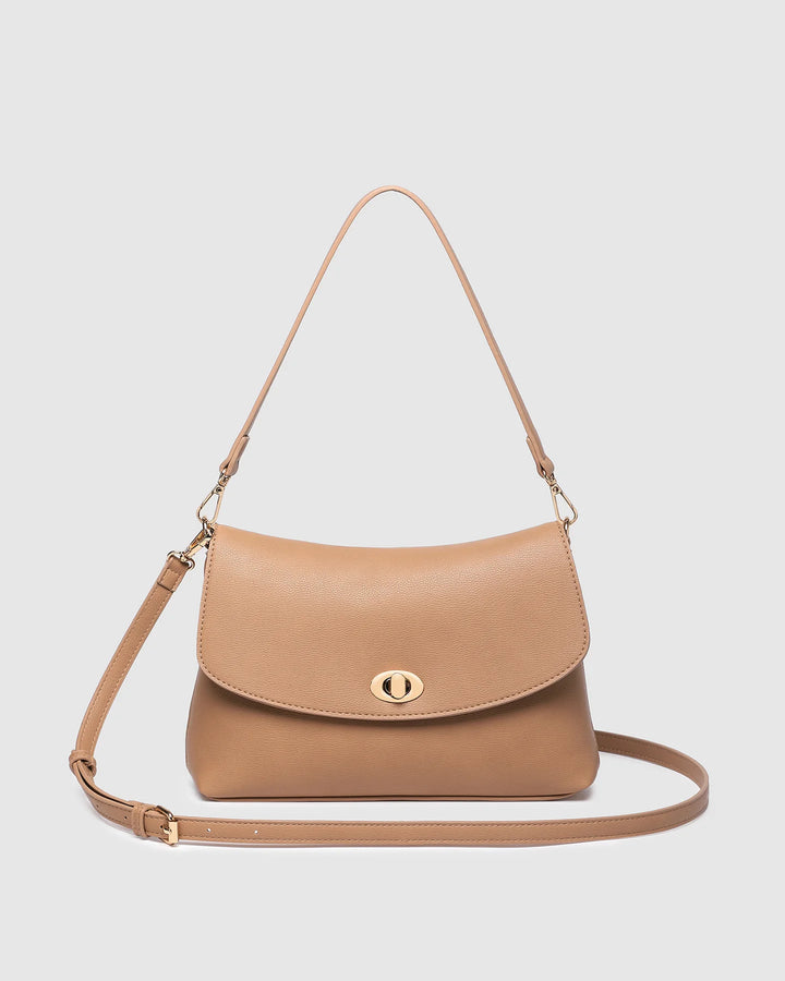 NISHA Shoulder Bag  Camel