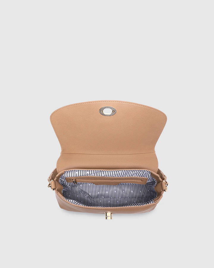 NISHA Shoulder Bag  Camel