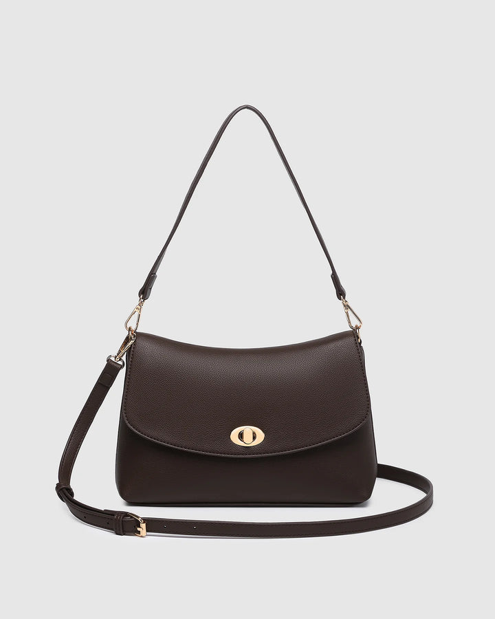 NISHA Shoulder Bag  Chocolate