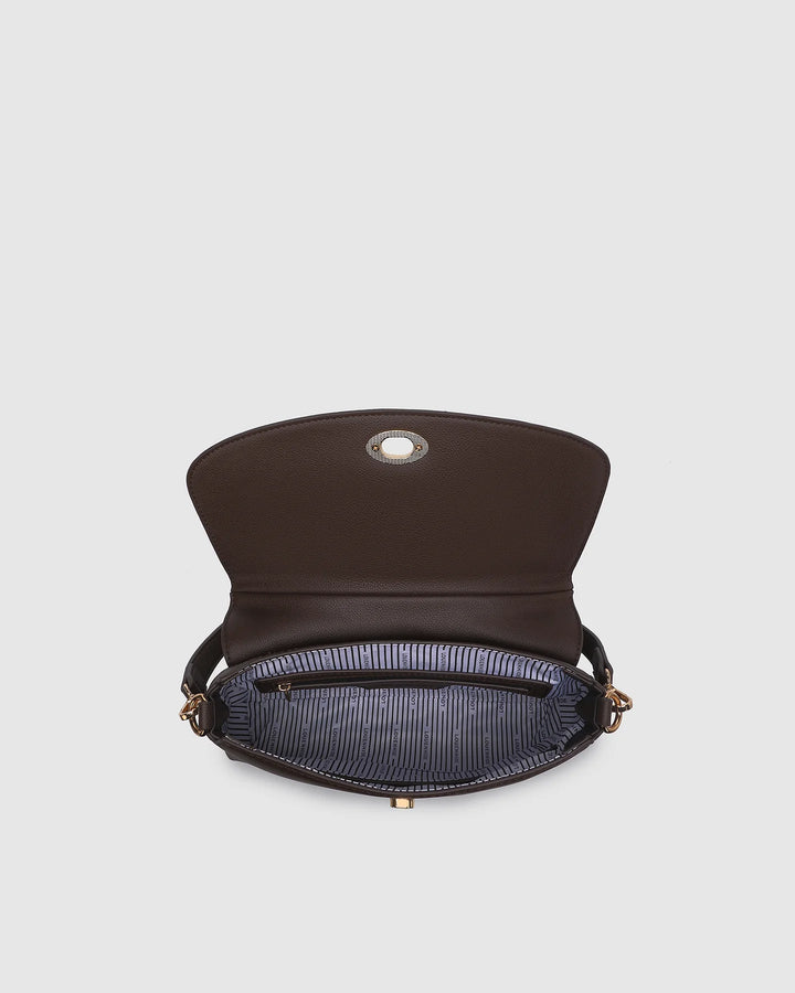 NISHA Shoulder Bag  Chocolate