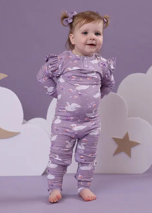 Swan Lake Organic Growsuit with Frill