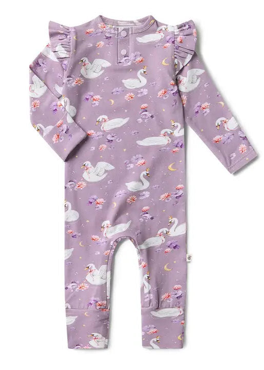 Swan Lake Organic Growsuit with Frill