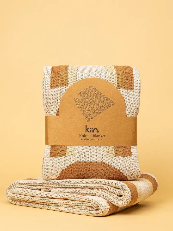 Organic Cotton Knitted Blanket