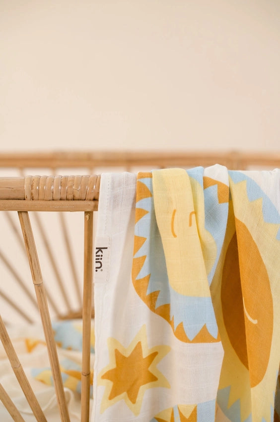 Organic Muslin Swaddle - Sunny Day (Limited Edition)