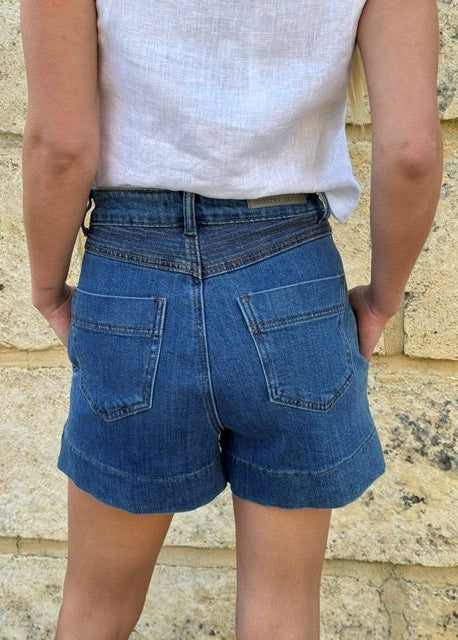 Country Denim Mykos Short  Dark Blue