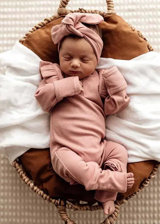 Rose Stripe Organic Growsuit
