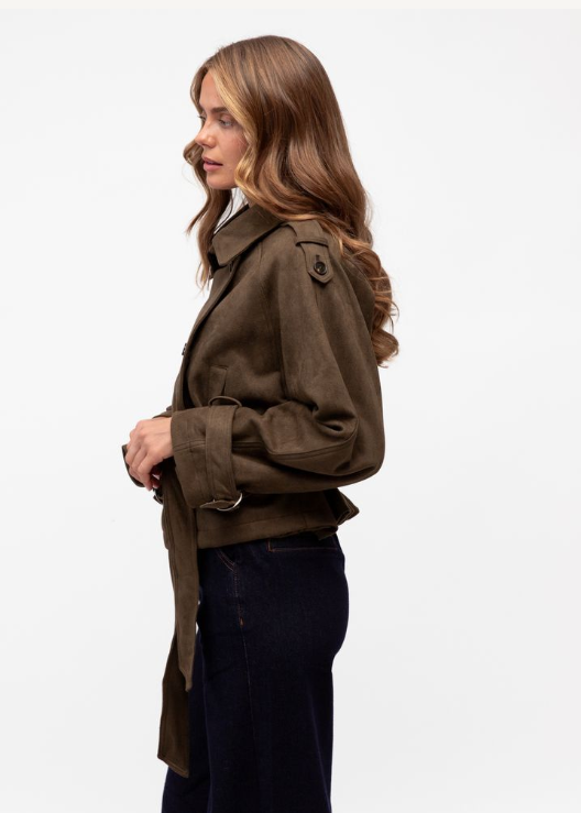 Greta Belted Mid Length Jacket
