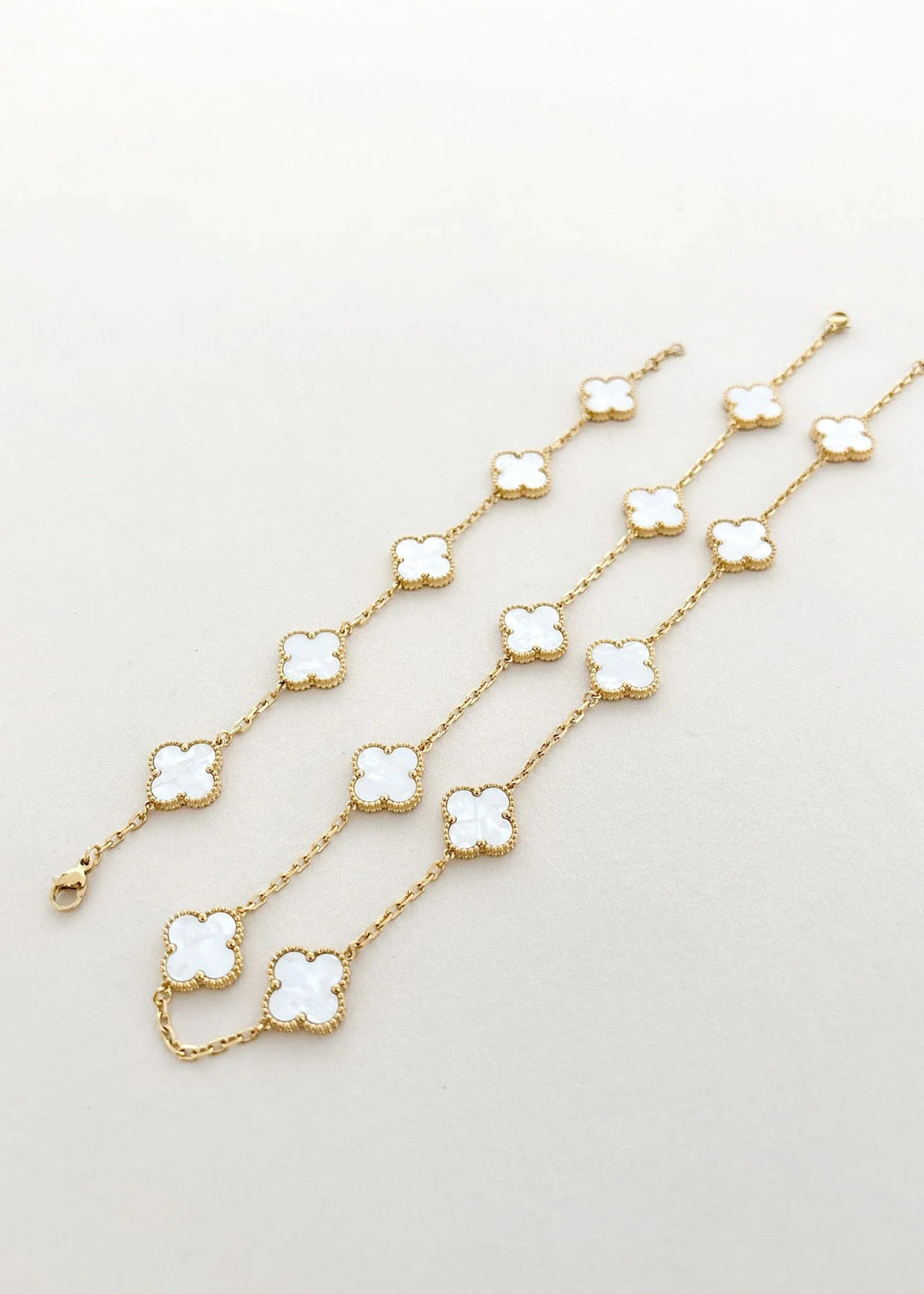 CHARLOTTE 18K Gold Plated Bracelet White