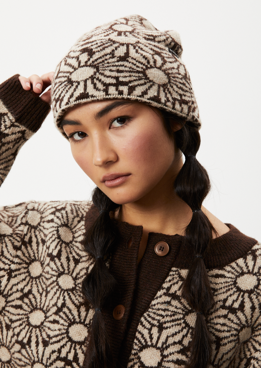 AFENDS Dandy Floral Knit Beanie