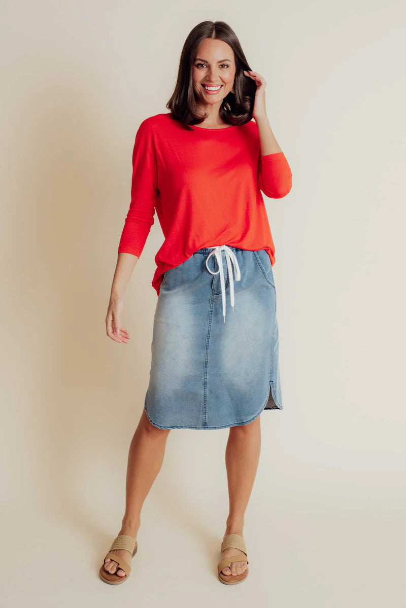 Alina Denim Skirt