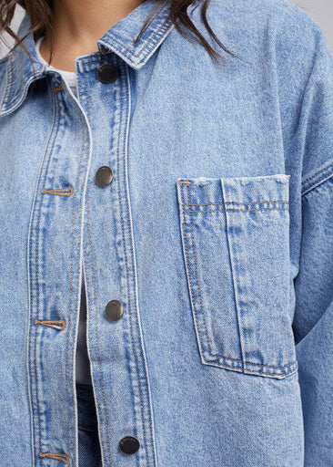 Dale Shacket Light Blue