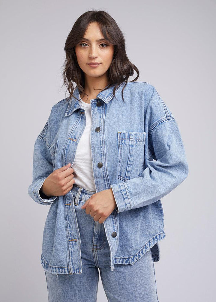 Dale Shacket Light Blue
