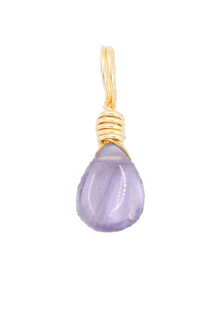 Botanical H2o Amethyst Droplet 14 inch