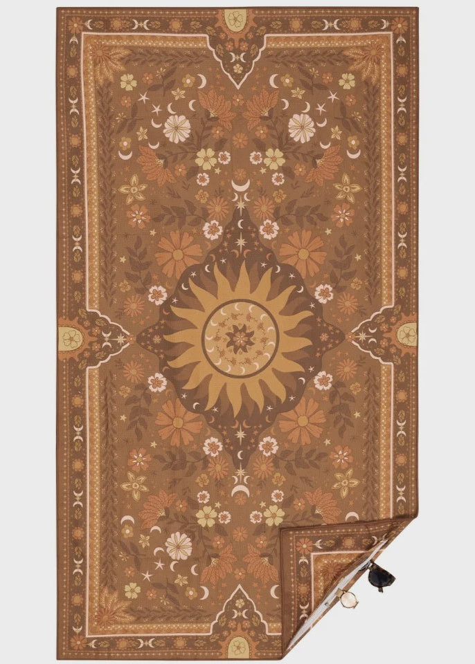 BOHO SUN BROWN (PREMIUM) - SAND FREE BEACH TOWEL