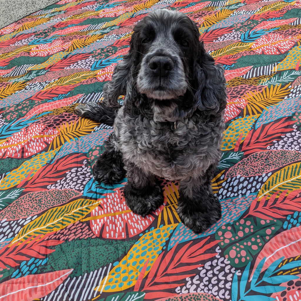 Saltwater Bright Leaves Picnic Rug