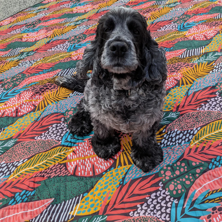 Saltwater Bright Leaves Picnic Rug