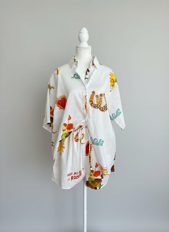 Mermaid Rodeo Short Set