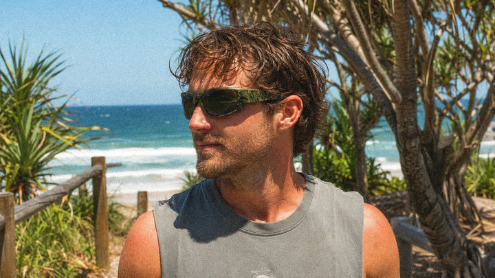CARVE Moray Matte Camo Frame Green /Grey POLARIZED