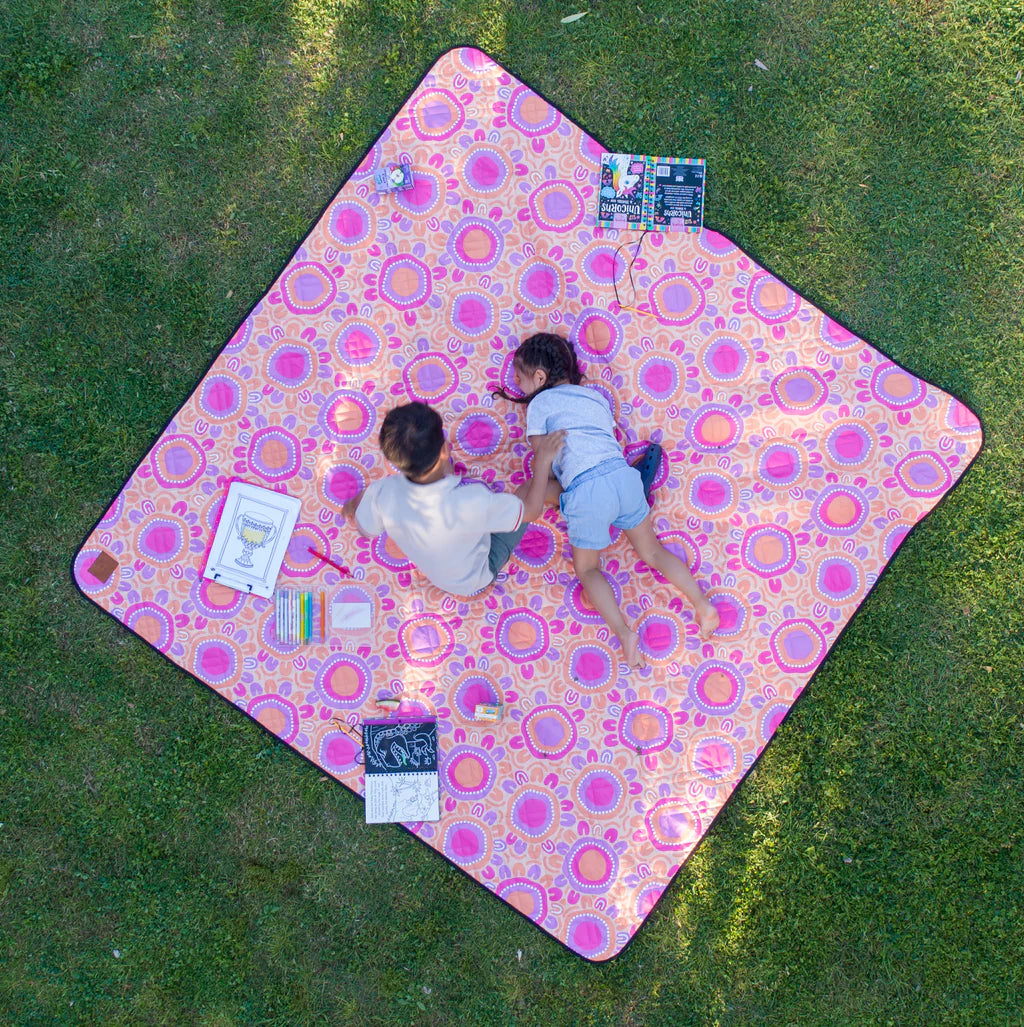 Saltwater Summer Rock Pools Picnic Rug