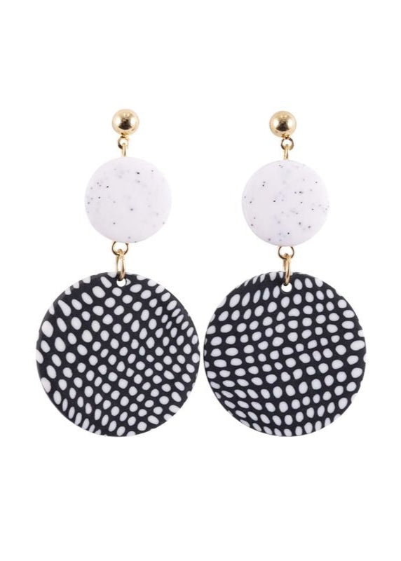 KiKi Speckled Rounds Earrings
