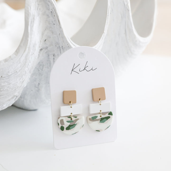 Kiki Green Terrazzo Earrings