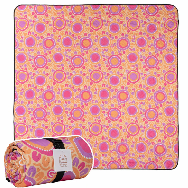 Saltwater Summer Rock Pools Picnic Rug